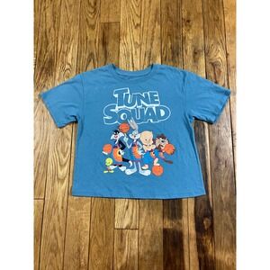 Space Jam A‎ New Legacy Tune Squad Graphic T-Shirt Warner Bros Blue Size S